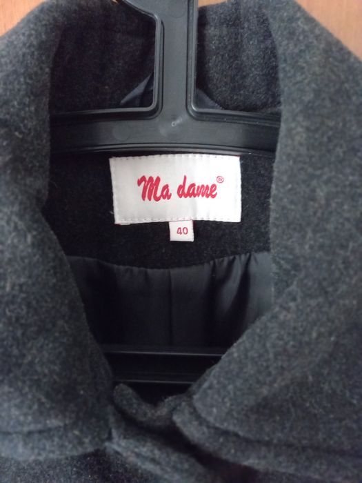 Palton negru lana 80%