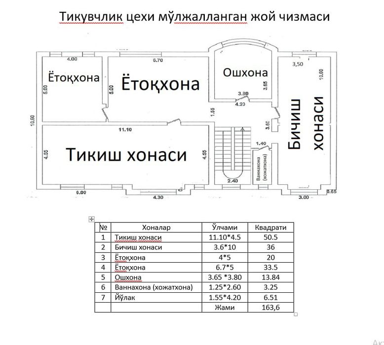 Arenda uchaska (Ижарага xovli beriladi!)