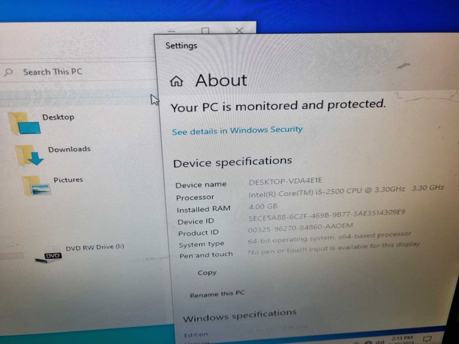 PC STEG INTEL i5 2500 Nvidia Gaming Office