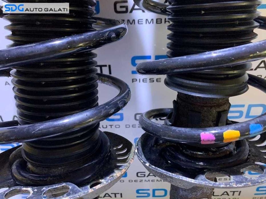 Set Amortizor Amortizoare Telescop Telescoape Complet cu Arc Arcuri si Flansa Fata Stanga Skoda Octavia 2 1.9 TDI  Cod 1K0413031BF