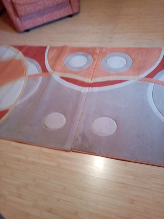 Set covoare - două mari ș unul mai mic. Culori vii, figuri geometrice