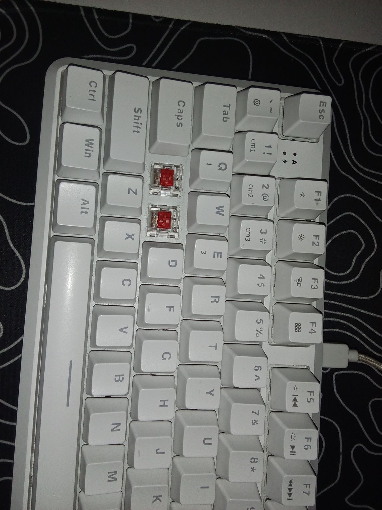 Ajazz K870T Белый, Red Switch (ЕСТЬ ТОРГ)