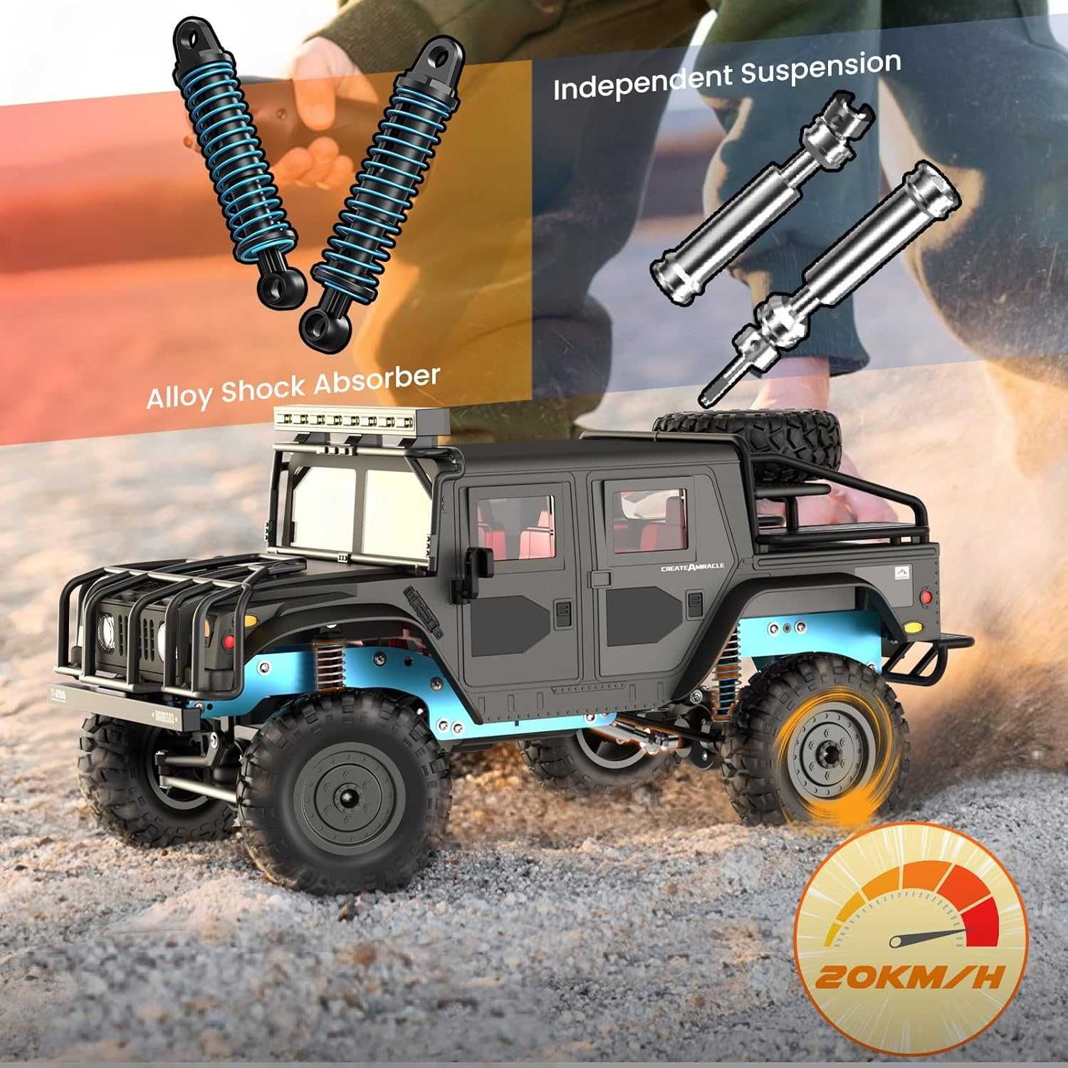SIMREX Джип 1/12 20 км/ч, 4x4, 30мин бат.2.4GHz