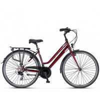 Bicicleta City Umit Ventura, L-430-AT, culoare visiniu/alb, roata 28",