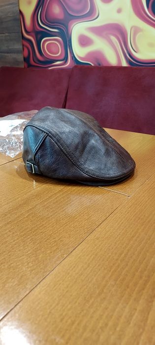 Нов мъжки кожен каскет
