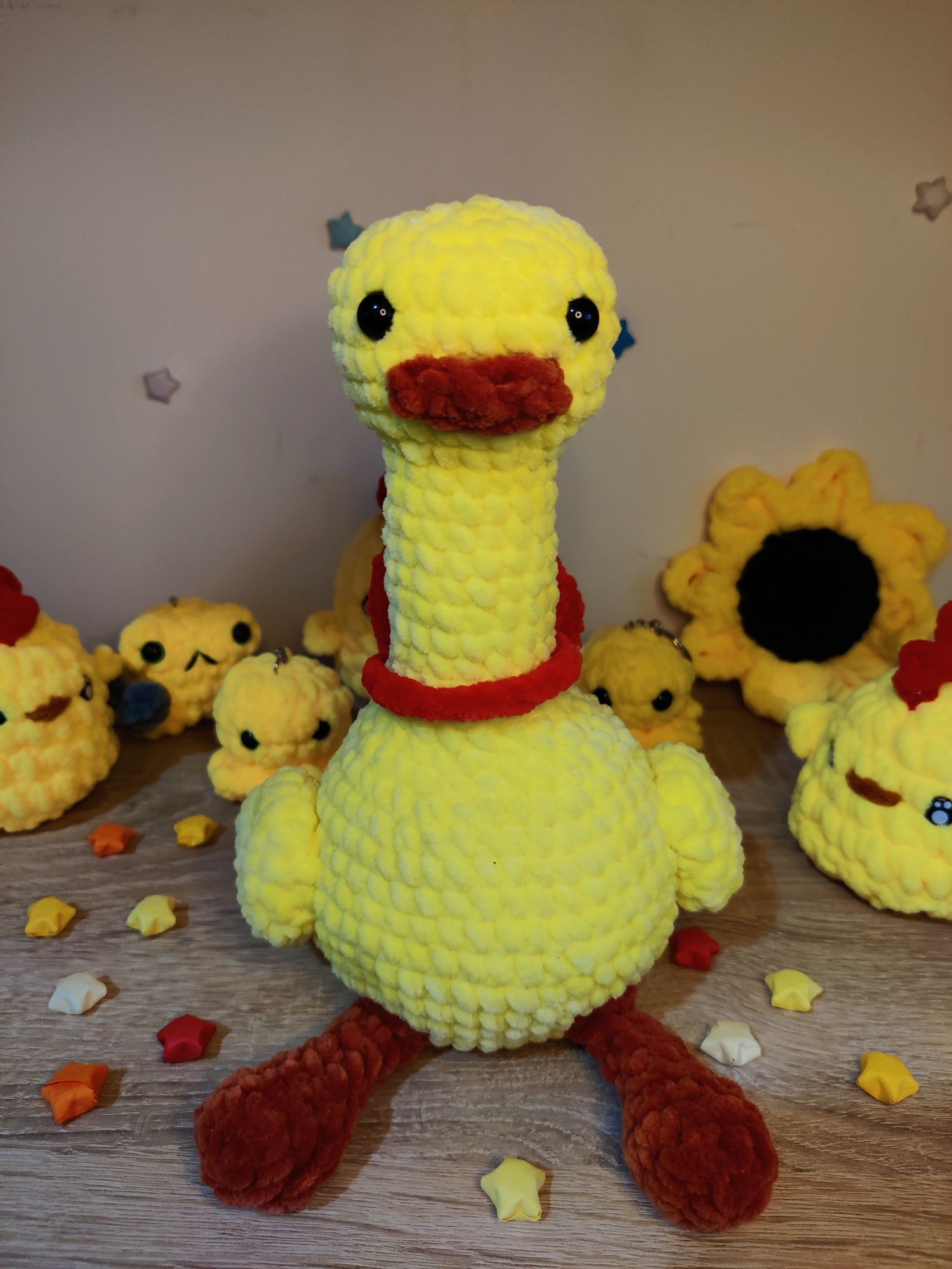 Jucarie Rata Crosetata Cu Ata Plush Pufoasa Guz Goose Crafts By Dede