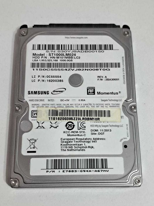 Продам жесткий диск HDD 1000 GB