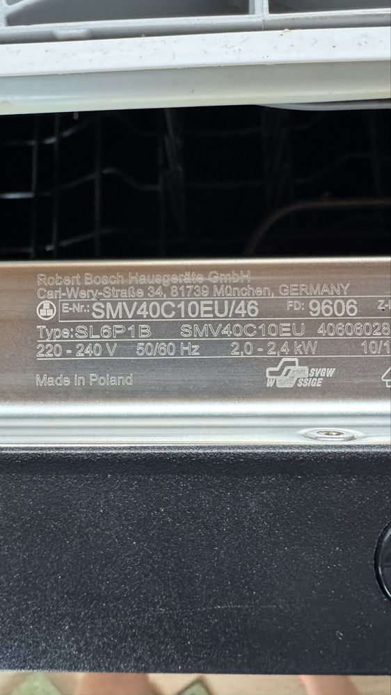 Masina spalat vase Bosch complet incorporabila