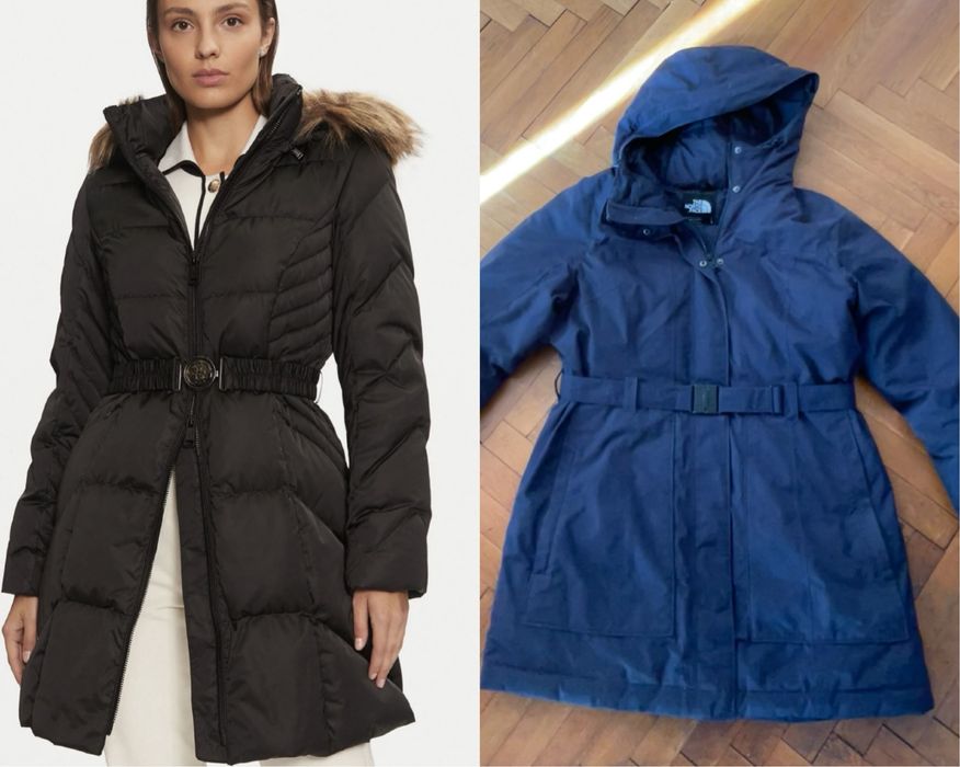 Яке Guess с пух и пера / North face с пух и пера