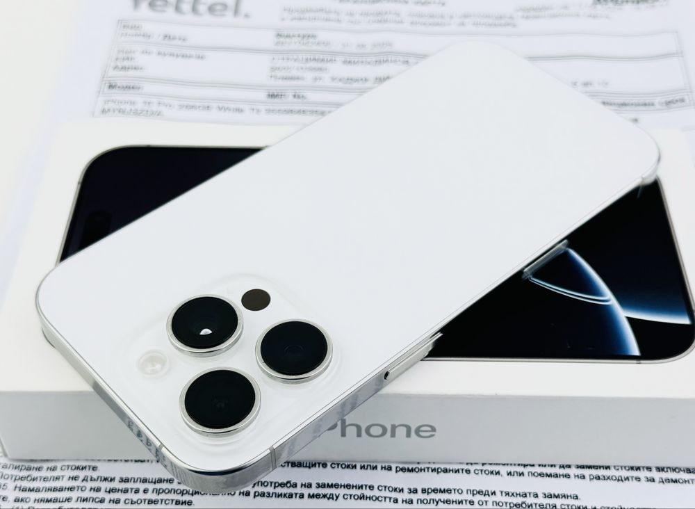 НОВ! Apple iPhone 16 Pro 256GB White Titanium 3г. Гаранция!