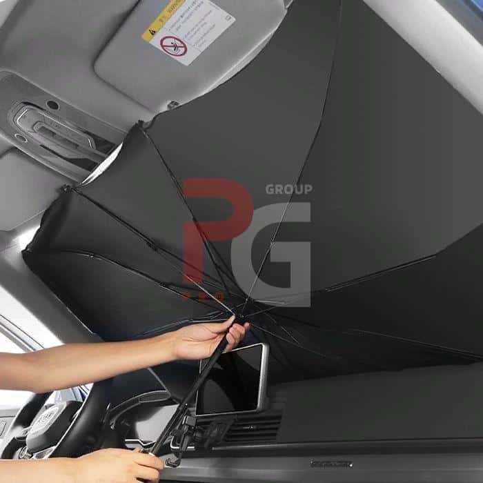 Parasolar tip umbrelă pentru parbriz