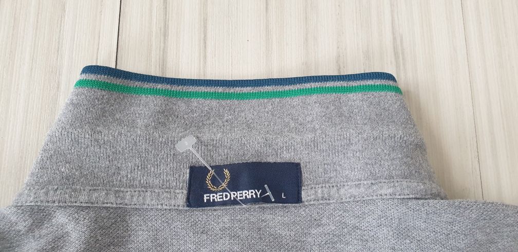 Fred Perry Pique Cotton Mens Size L ОРИГИНАЛ! НОВО! Мъжка Тениска!