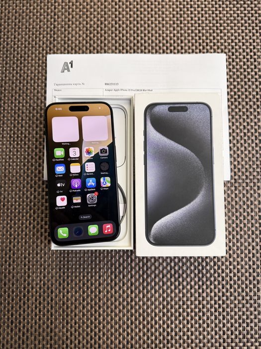 128!ЛИЗИНГ*49лв/м iPhone 15 pro *Blue Titanium айфон 15 про