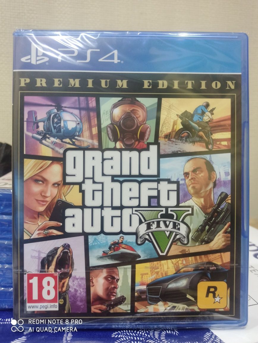 Gta 5  Premium Edition новый диск в упаковке на Ps4 и Ps5