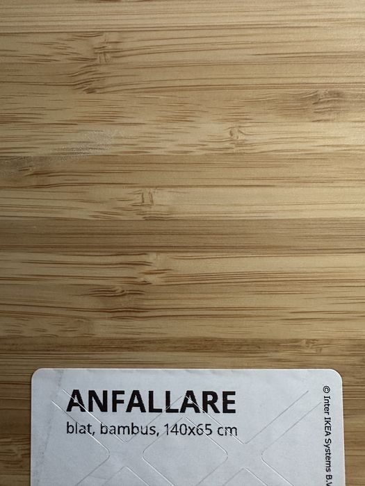 Blat masa lemn bambus ikea 140x65