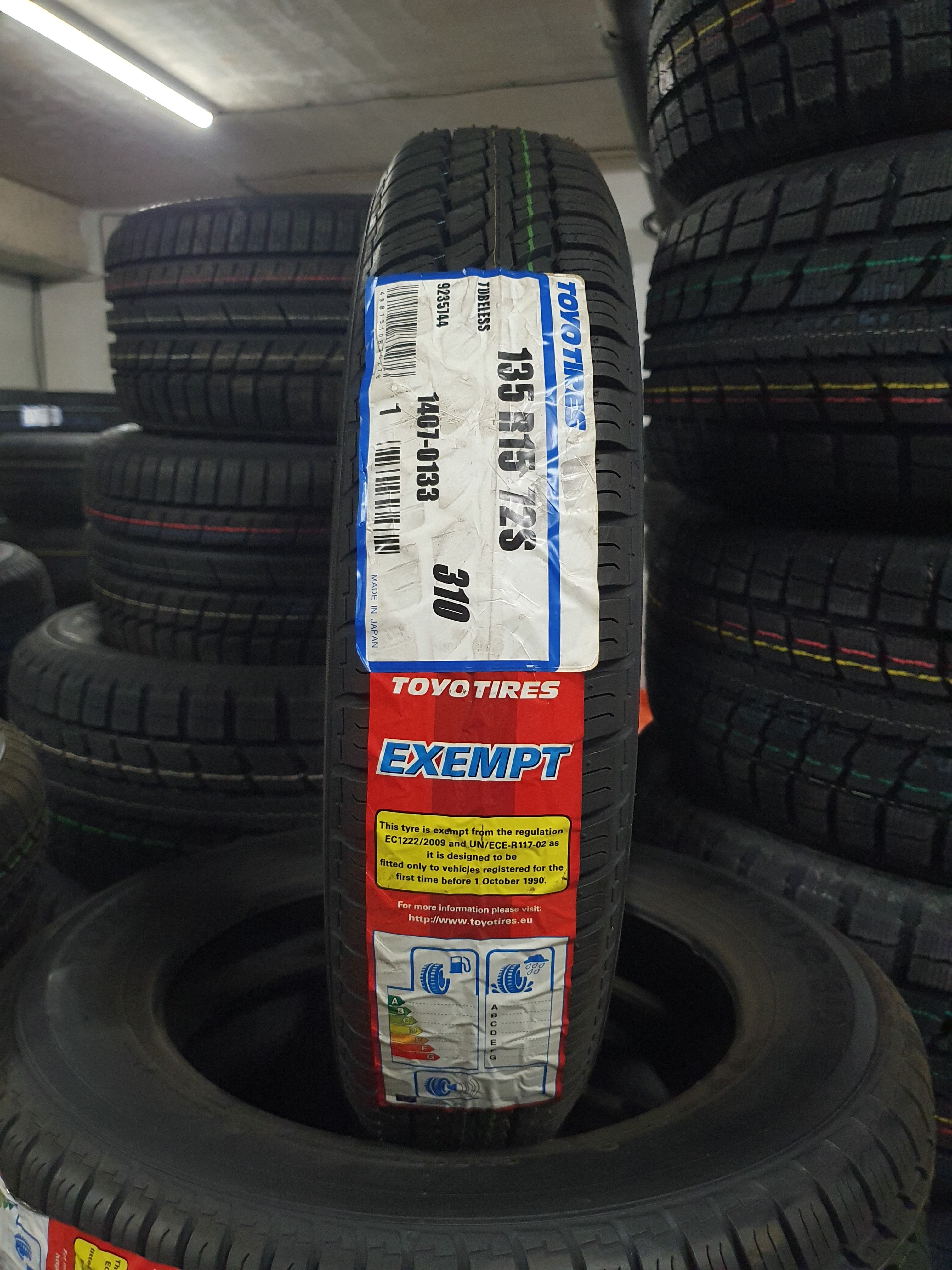 135/80r15 Toyo 310 72s *outlet Dot 4715