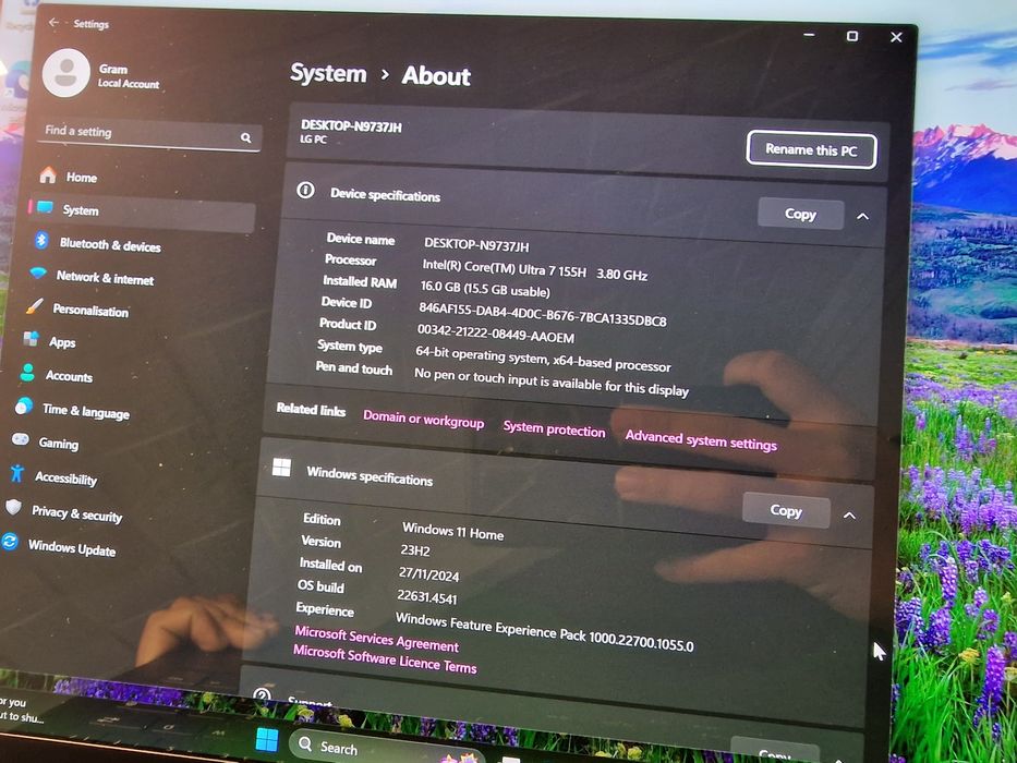 Laptop LG Gram Oled Nou Nefolosit i7 16GB Ram 1TB