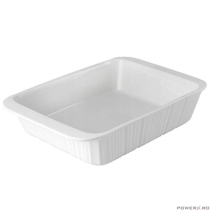 Vas termorezistent din ceramica dreptunghilar pentru cuptor, 34 x 23 x