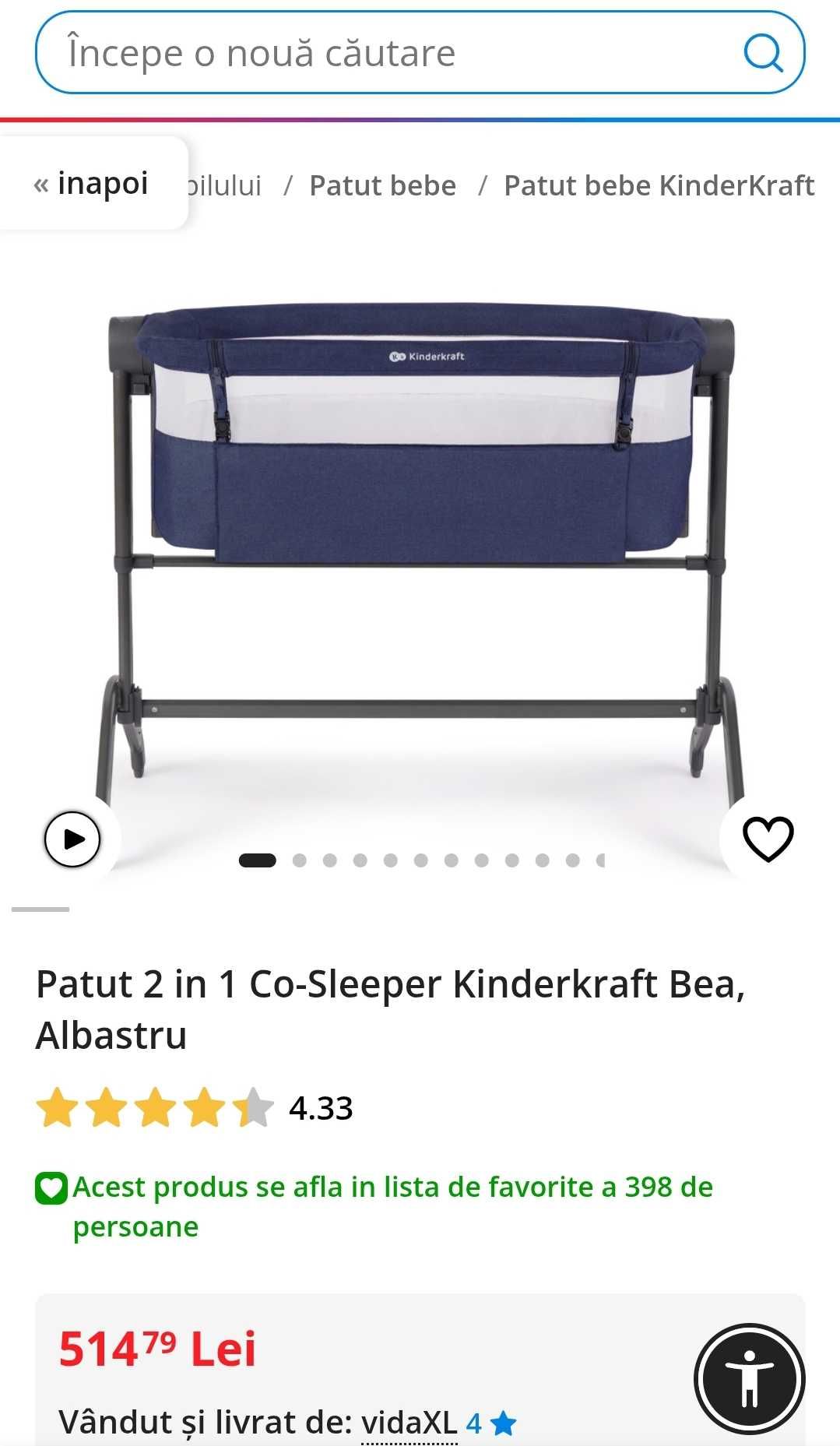 Patut Co Sleeper Kinderkraft Bea