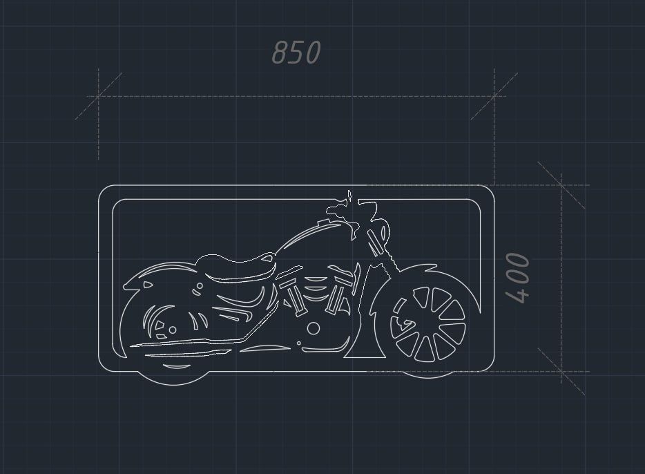 Чертёж для ЧПУ станка на AUTOCAD