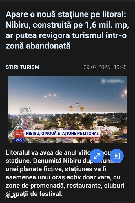 Teren Costinesti 300mp zona Epava, Beach Please, Nibiru