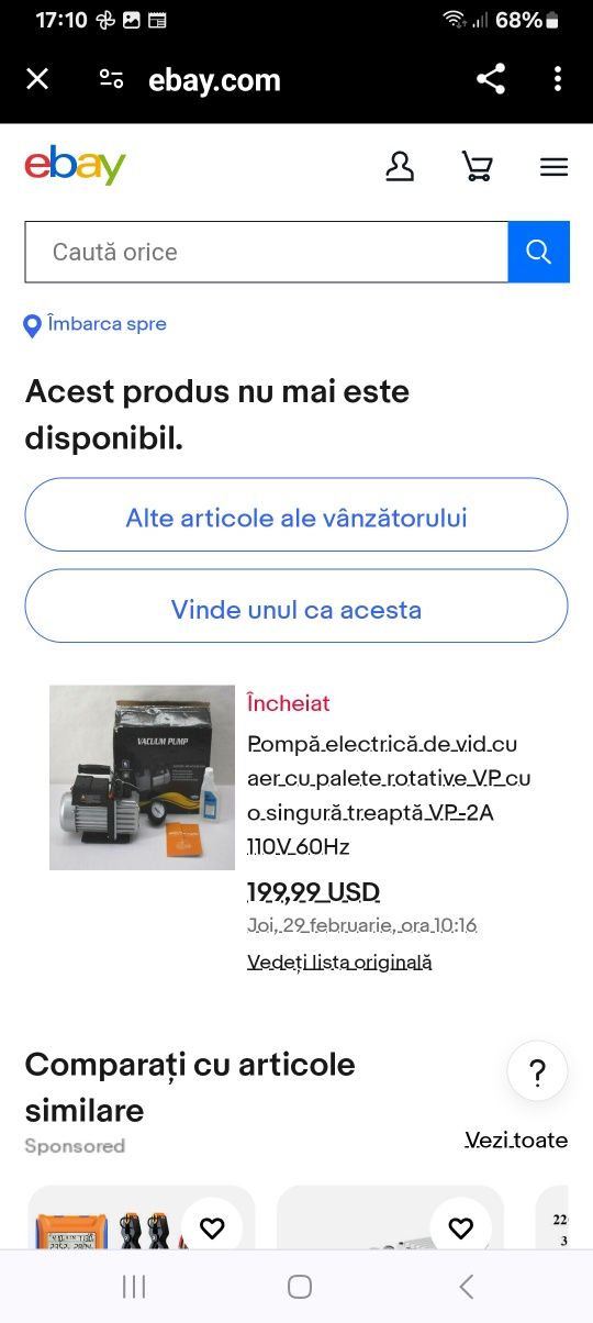 Pompa  electrică  de vid ptr frigotehnisti