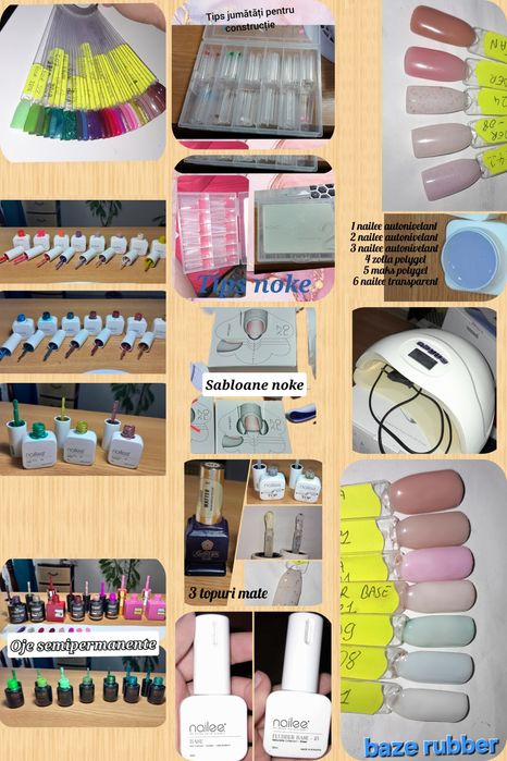 set de făcut manichiura cu gel sau semipermanenta