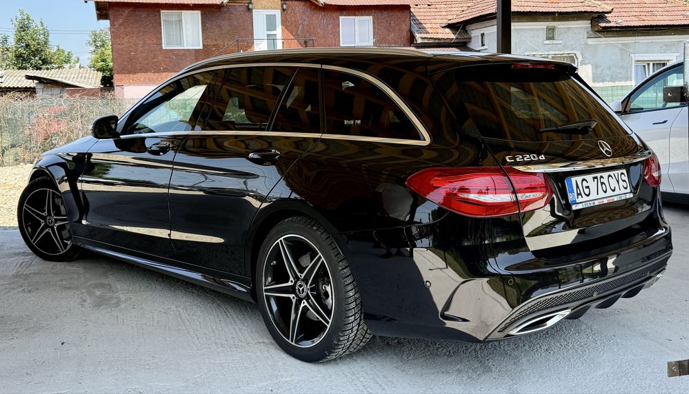 Mercedes-Benz C220 170cp AMG T 2018 proprietar camera led