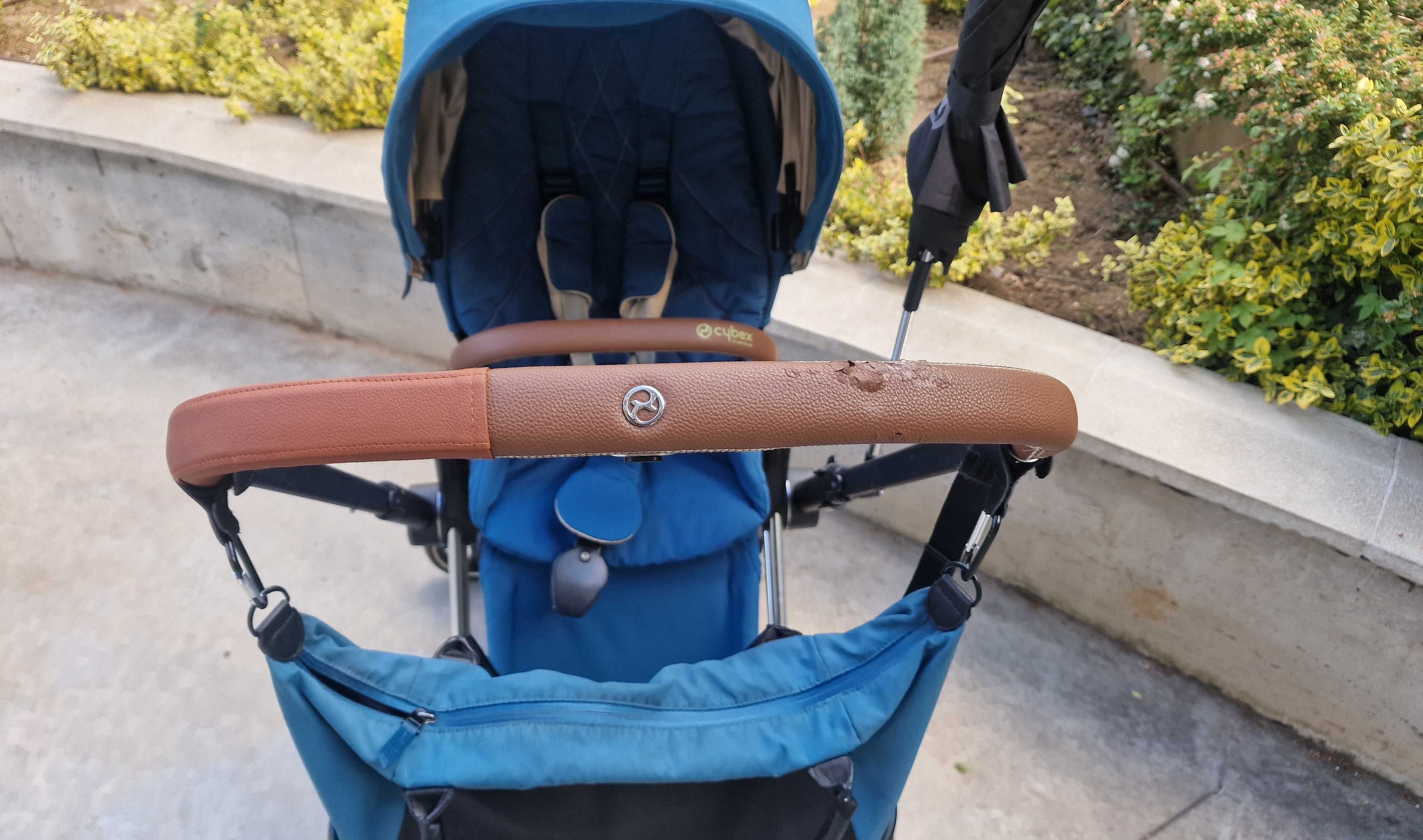 Cybex Priam Platinum Blue + аксесоари