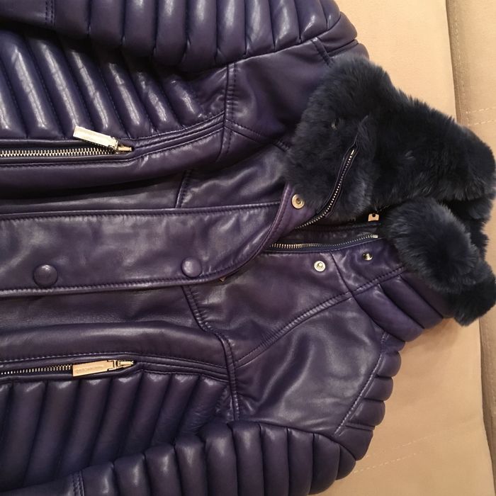 Куртка кожаная, женская "Versace"(оригинал)