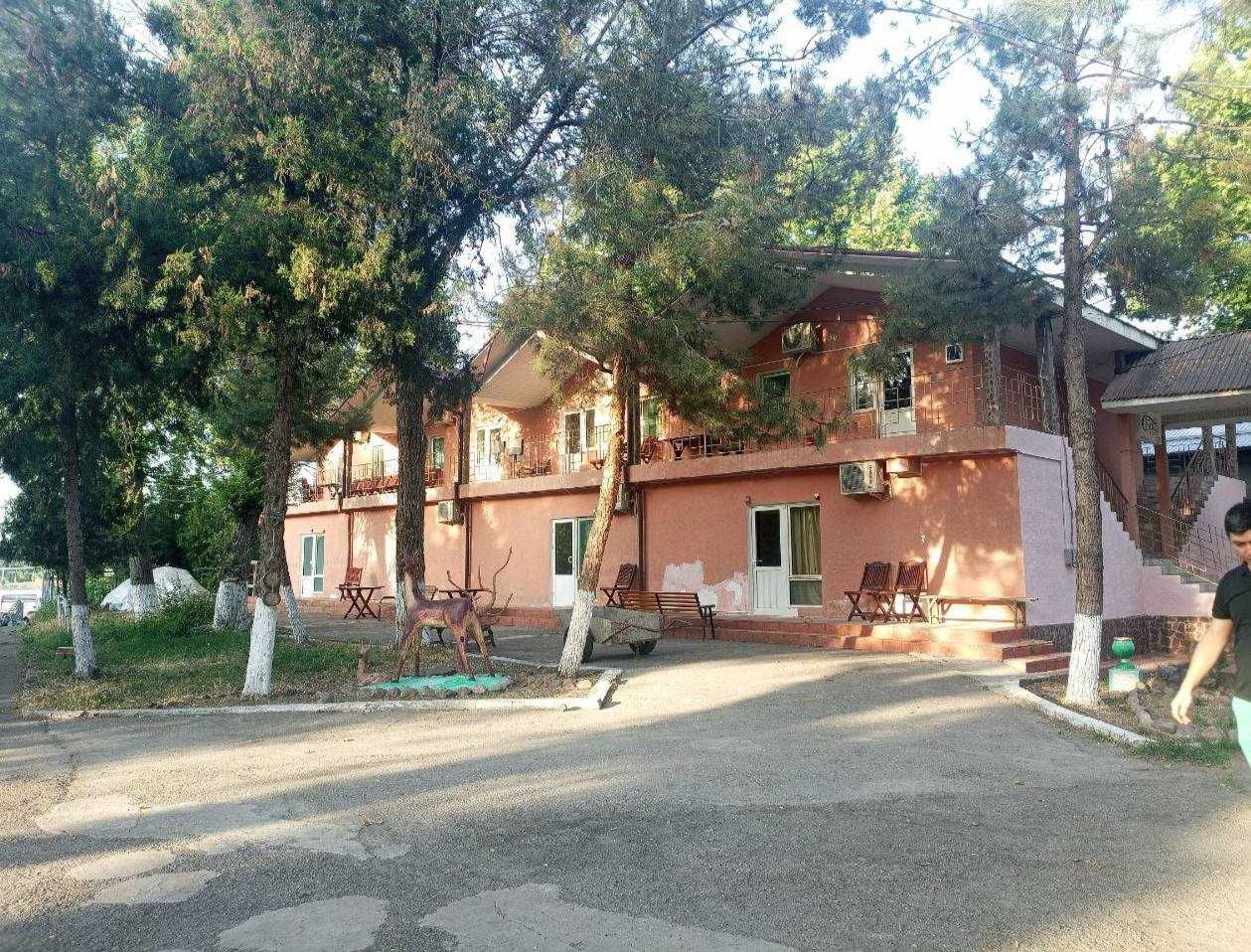 Топчаны, беседки и пикник на берегу Ташморе в зоне отдыха БРИЗ