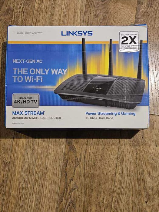 Router Wireless Linksys EA7500 Max-Stream AC1900 MU-MIMO Gigabit