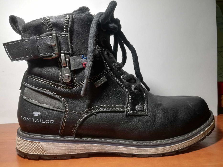 Зимни кожени боти за момче Tom Tailor номер 36