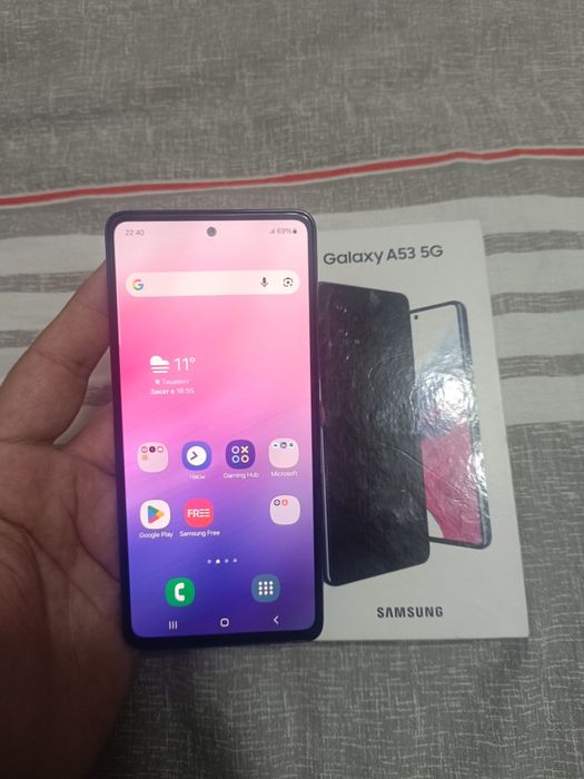 Samsung Galaxy A53 5G Black 6+6/128GB Igravoy Karobka Holati Ideal Zor