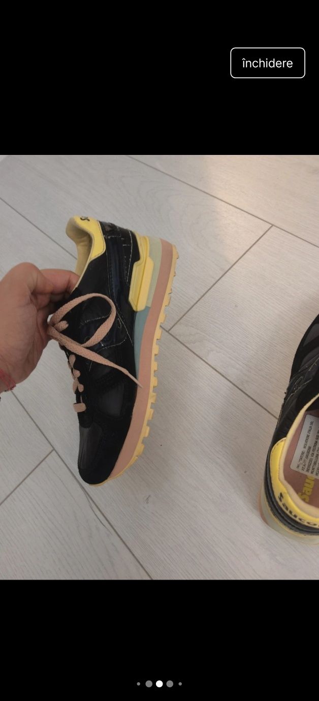 Adidasi Saucony 37,5, de fapt sunt un 36 (23cm talpa interioara)