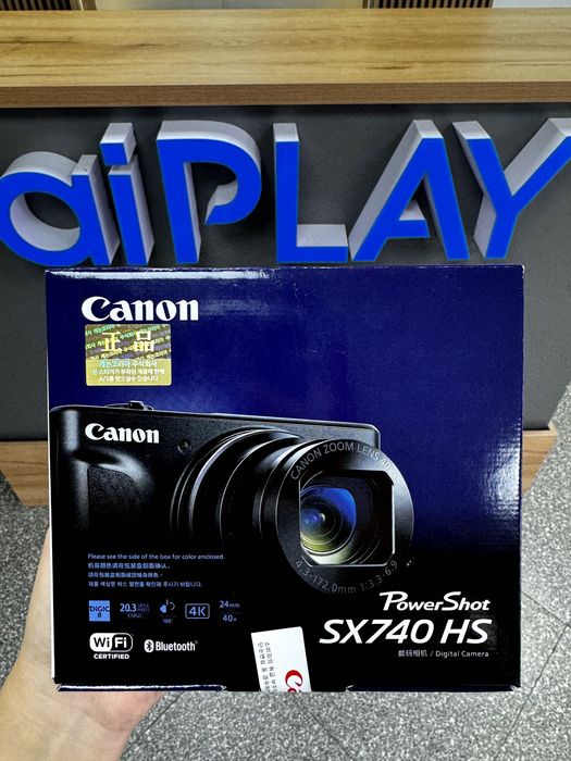 Новинка!!! Фотоаппарат Canon SX 740HS Черный / Новый!/ Kaspi Qr /Halyk