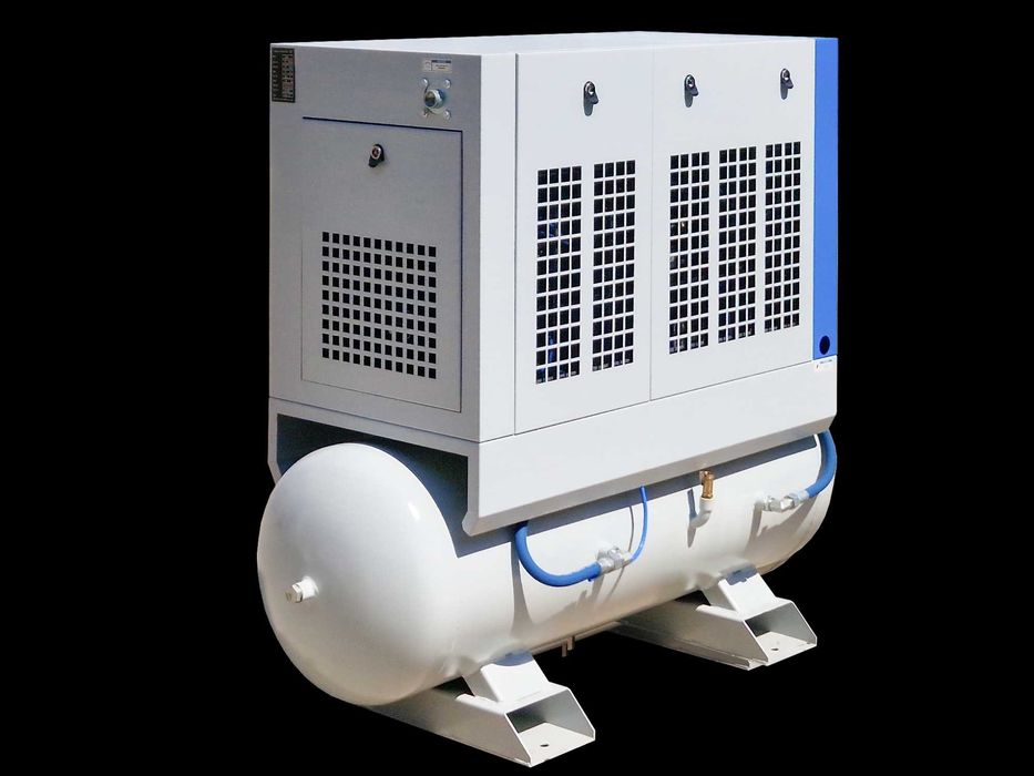Compresor cu surub profesional cu uscator si butelie - 7 hp / 5.5 kW