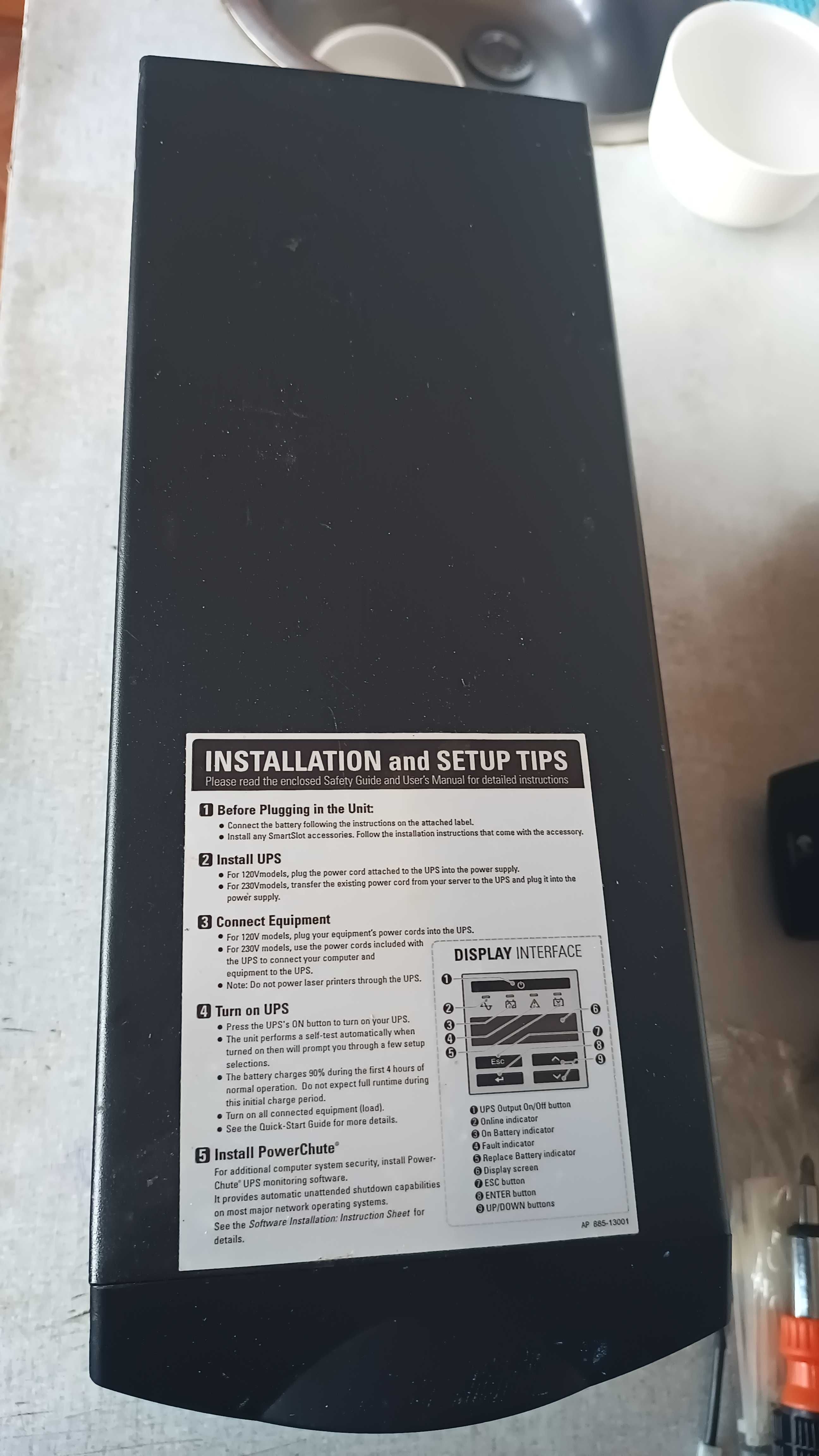 Продавам UPS - APS Smart UPS 1000 със нови акумулатори - SMT1000I