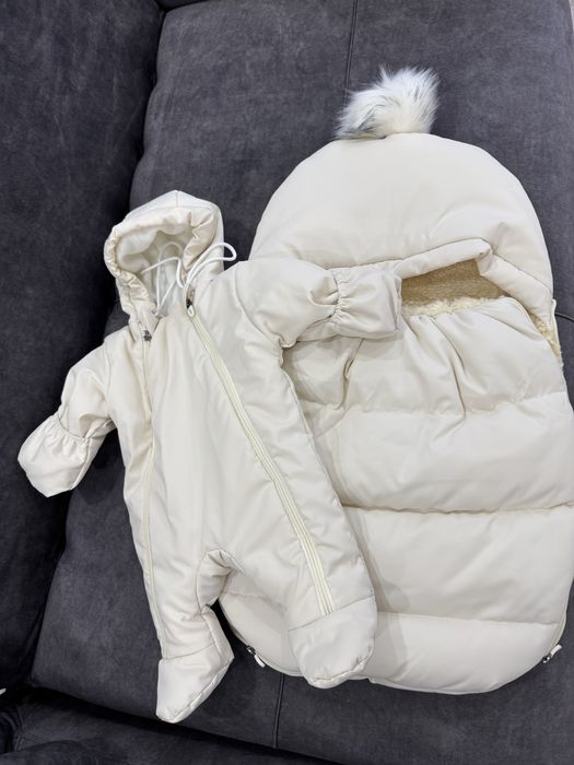 Продам кокон с комбенизоном на выписку