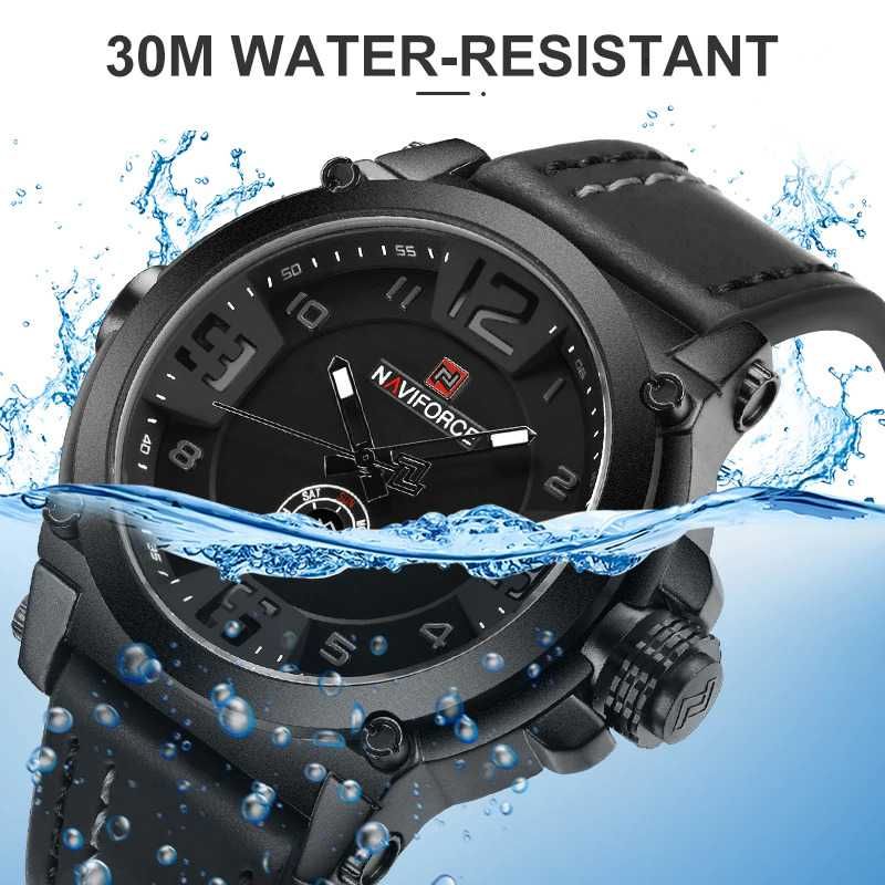 Мъжки часовник Naviforce Quartz Watch, Дата, Ден, Водоустойчив