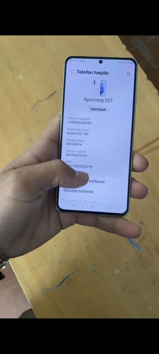 Samsung s21 5G ideal  Holatda