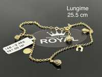 Bijuteria Royal: Brățara picior aur nou 14k/ 2.48 gr