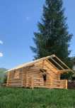 Vand cabana lemn rotund cu o suprafata de 20 m2‼️