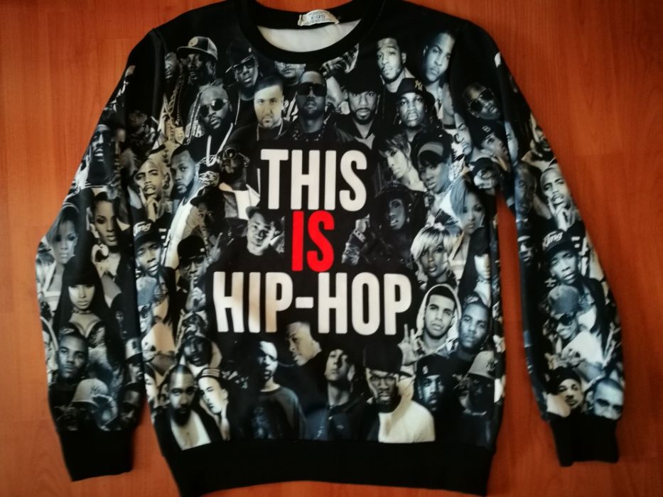 Bluza This is Hip Hop. Bluza retro pentru fanii hip-hop,rapp. Jay-Z.