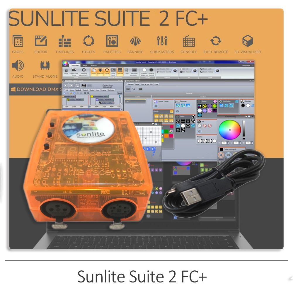 Sunlite Suite 1/2/3 программирование +