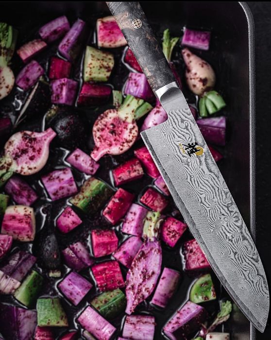 Японски нож Miyabi Santoku 67 слоя Дамаска стомана,включена доставка