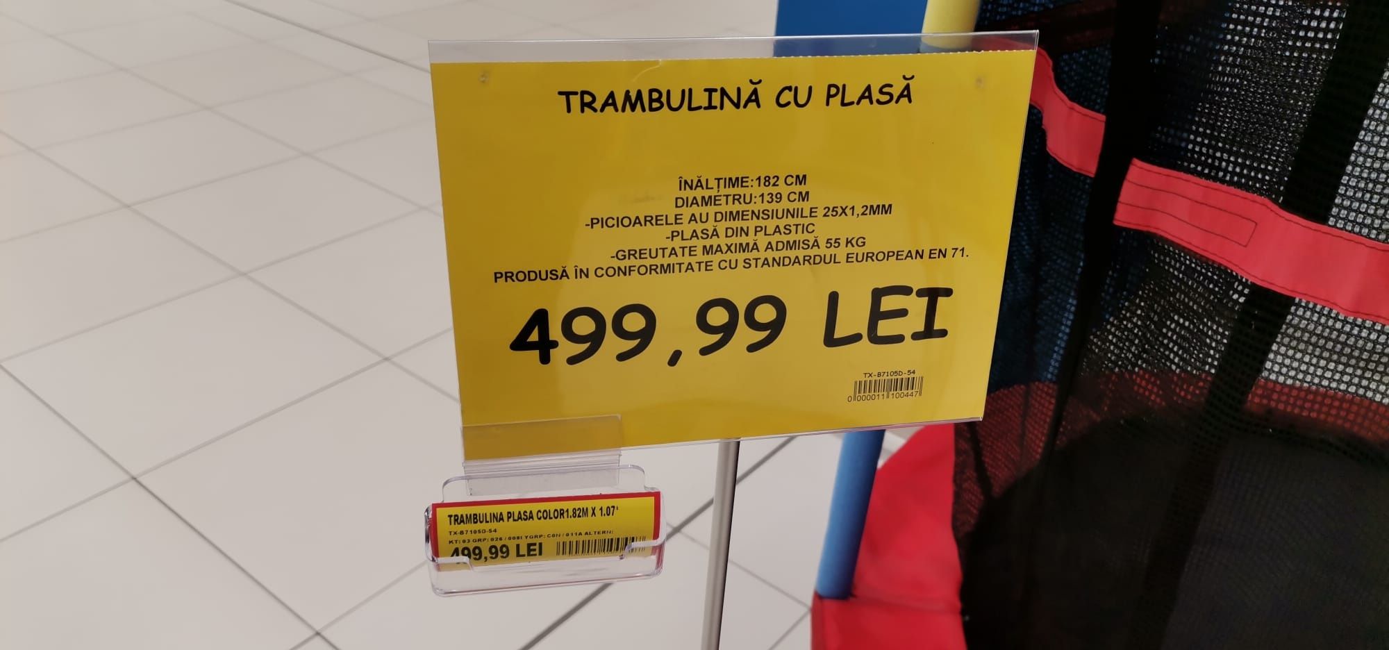 Trambulina cu plasa