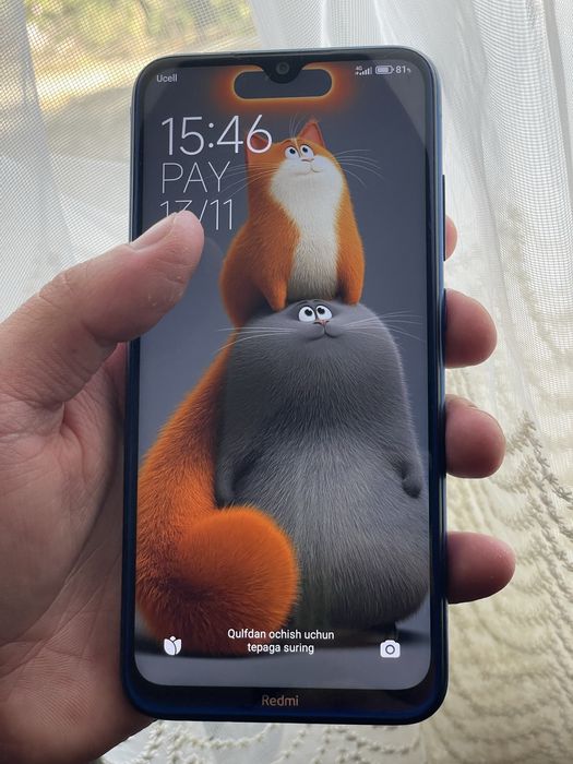 Redmi note 8 xotira 64 GB