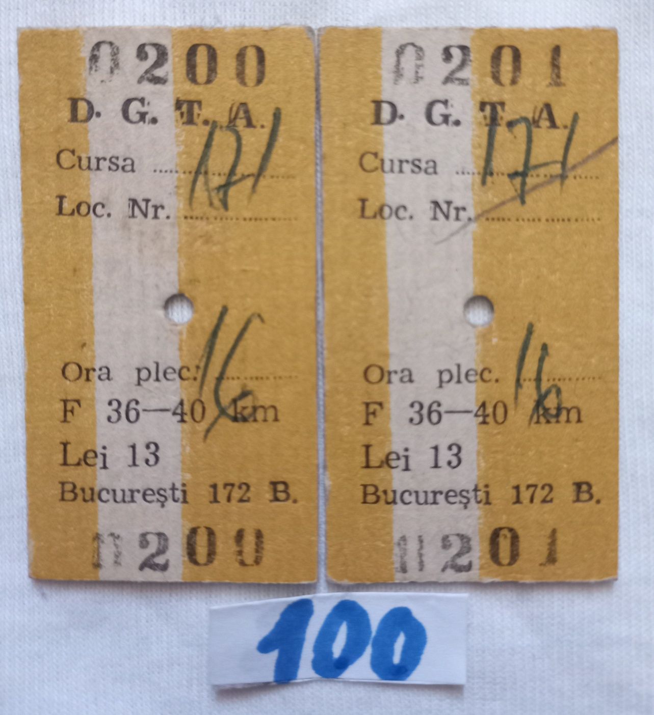 Bilete de colecție nu trimit în țară predare personal prefer în centru
