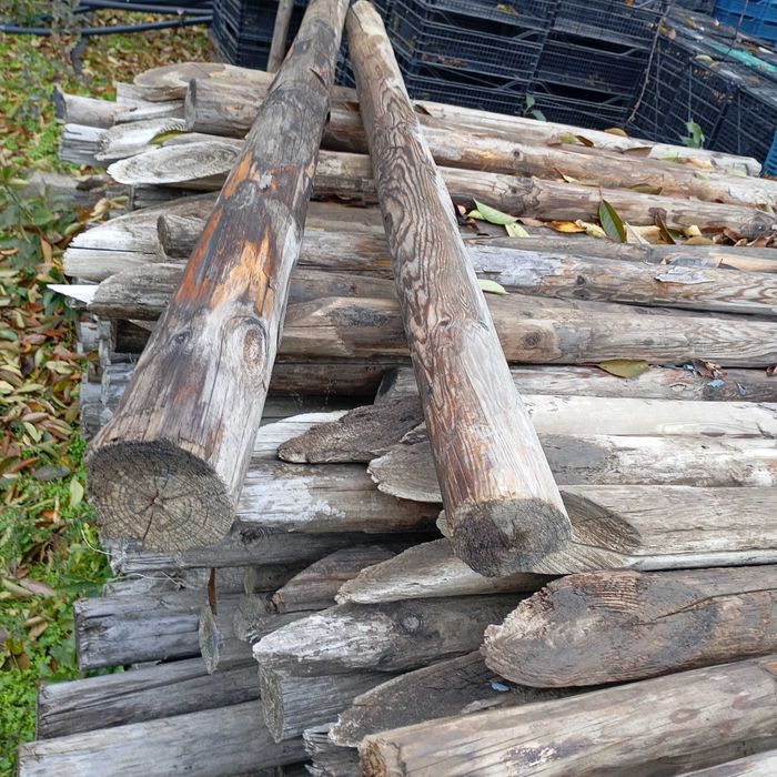 Дървени колове за конструкция на зеленчуци